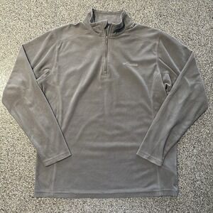 Columbia‎ Half Zip Fleece Pullover Sweatshirt Womens Size M Long Sleeve Grey